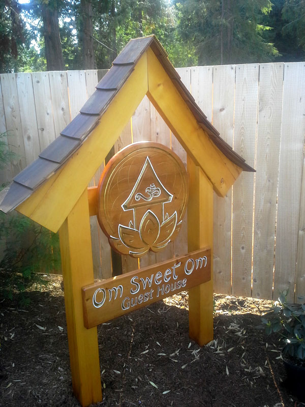 Cedar Om Sign